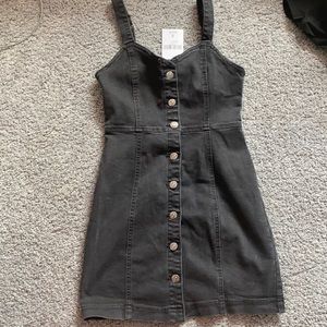 Brand New cute black washed jean dress with tags